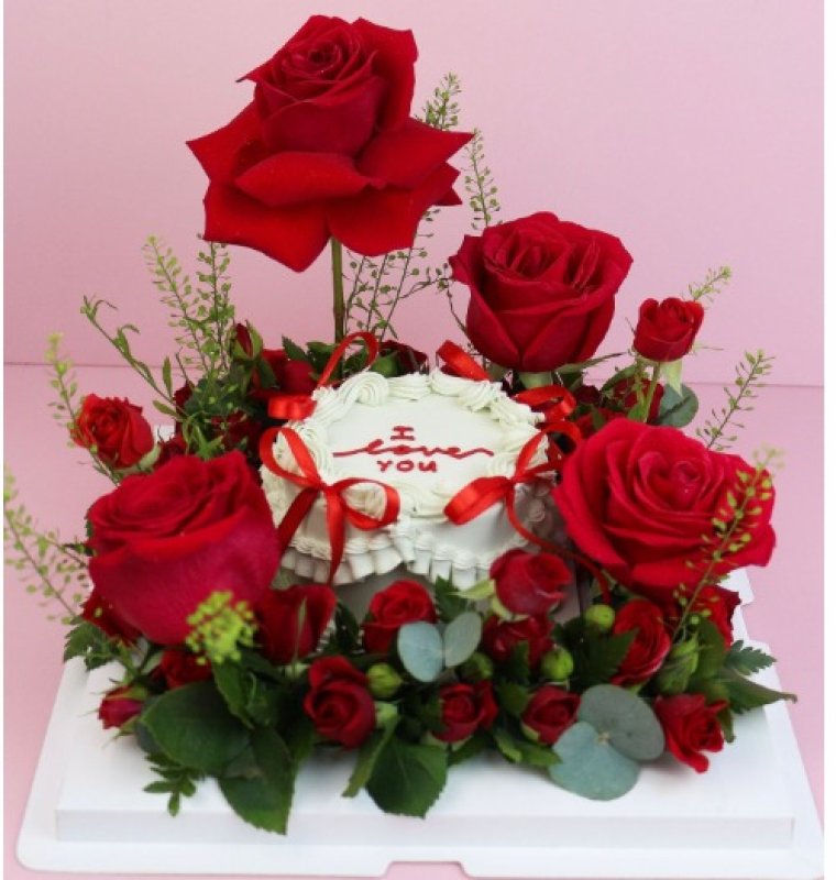 RED SET FLOWER