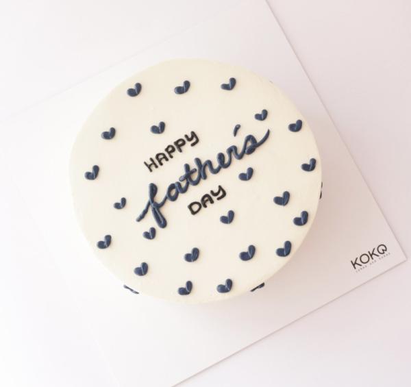 White Base With Blue Hearts