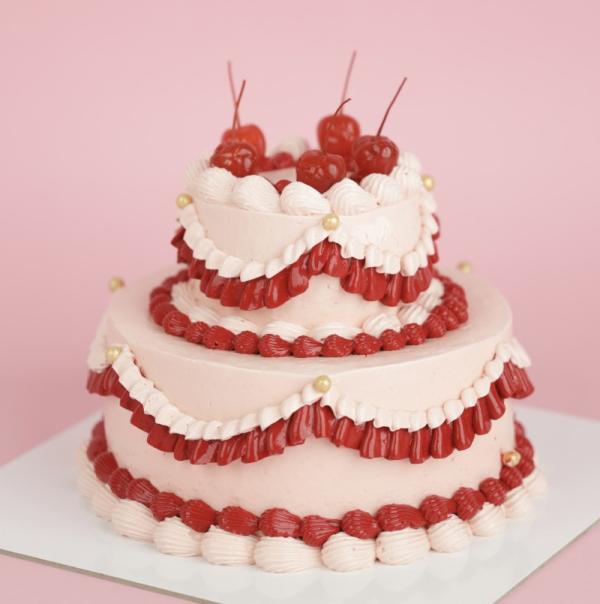 2 tier Cherry Cake