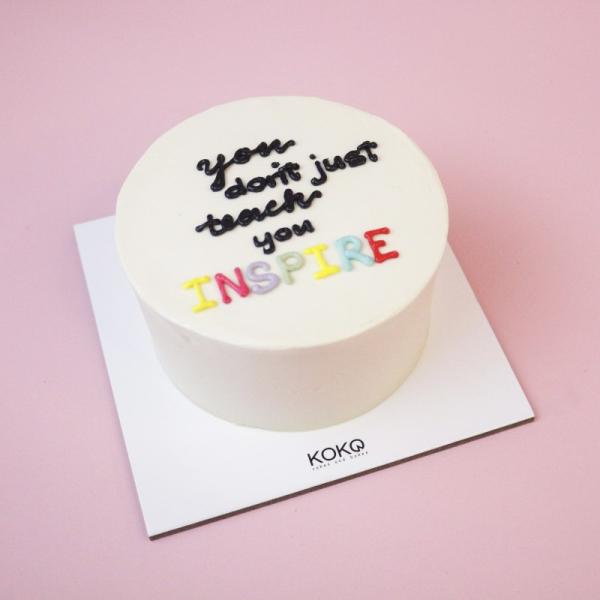 Bento Plain Cake With Writing