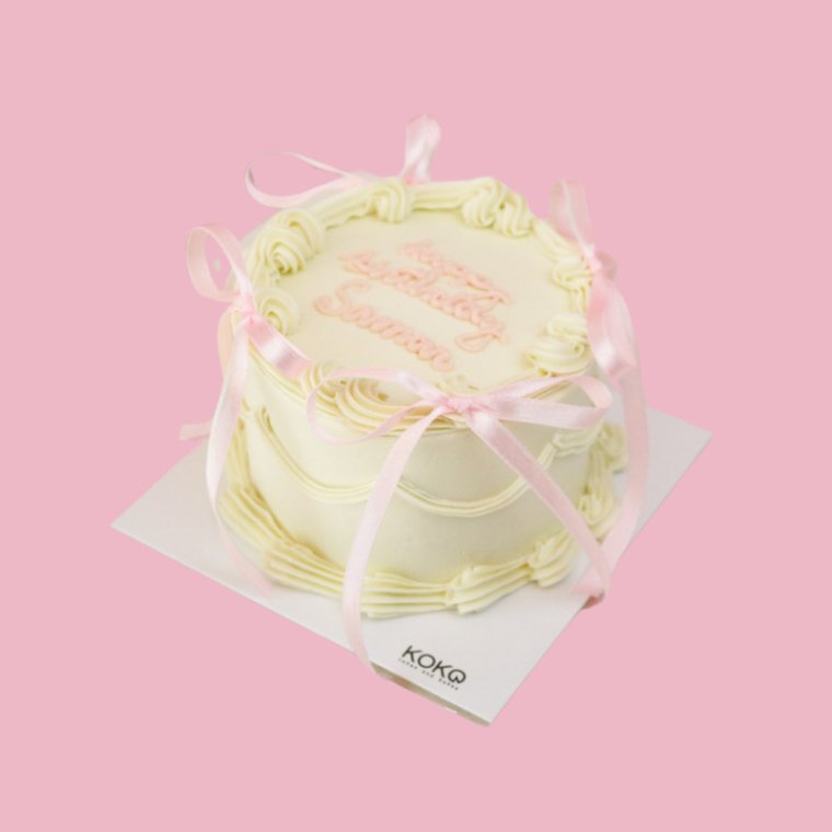 Bento Pink Bow Cake