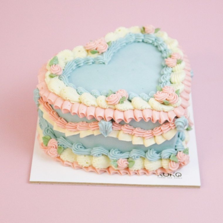 Bento Pastel Vintage Heart Shape