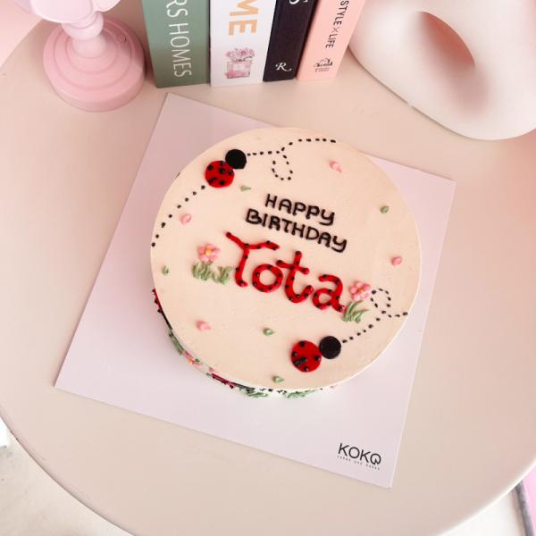 Bento Lady Bug cake