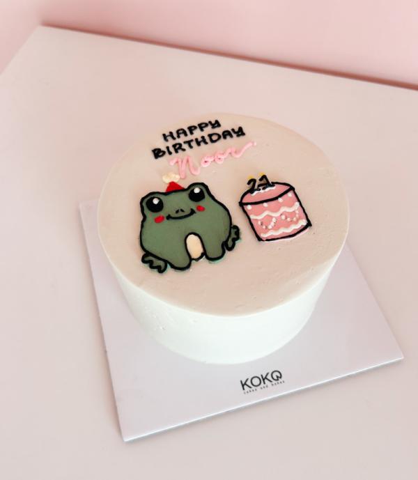 Bento Frog Character Cake