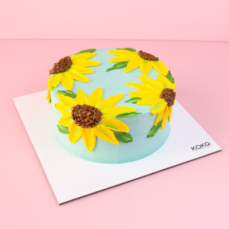 Bento Sunflower Stroke Cake