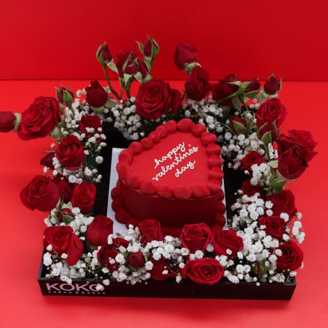Valentines Flowers Arrangement