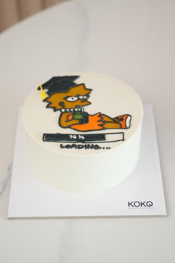 Loading graduate 1KG cake