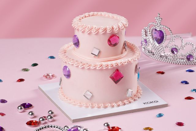 MINI 2 TIER GEM CAKE