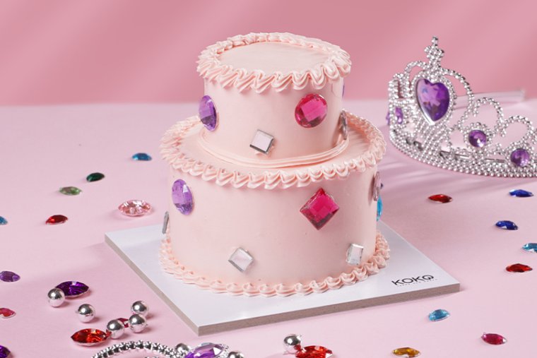 MINI 2 TIER GEM CAKE