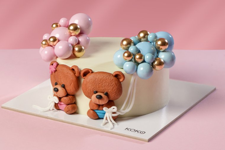 TEDDY’S BALLOON 1KG CAKE
