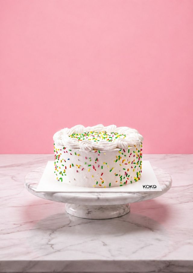 Vanilla Heaven Sprinkles Cake