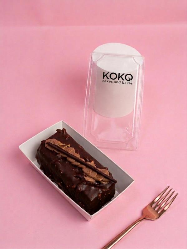 slice of rocher cake