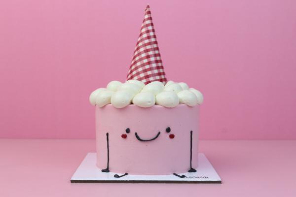 Smiley Pink Cake