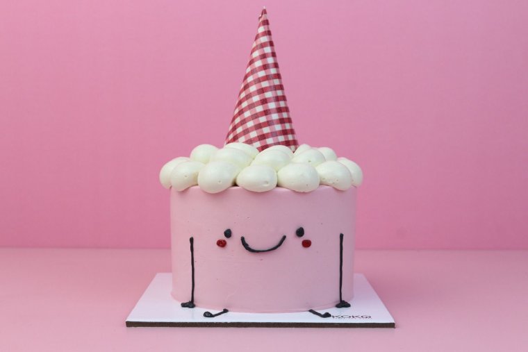 Bento Smiley Pink Cake