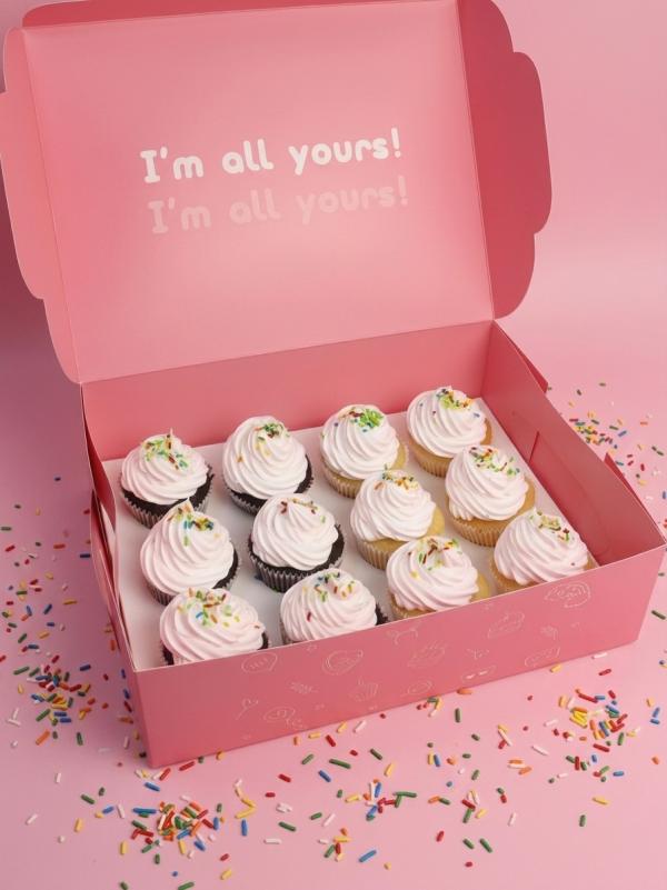 1 Dozen Sprinkle Cupcakes