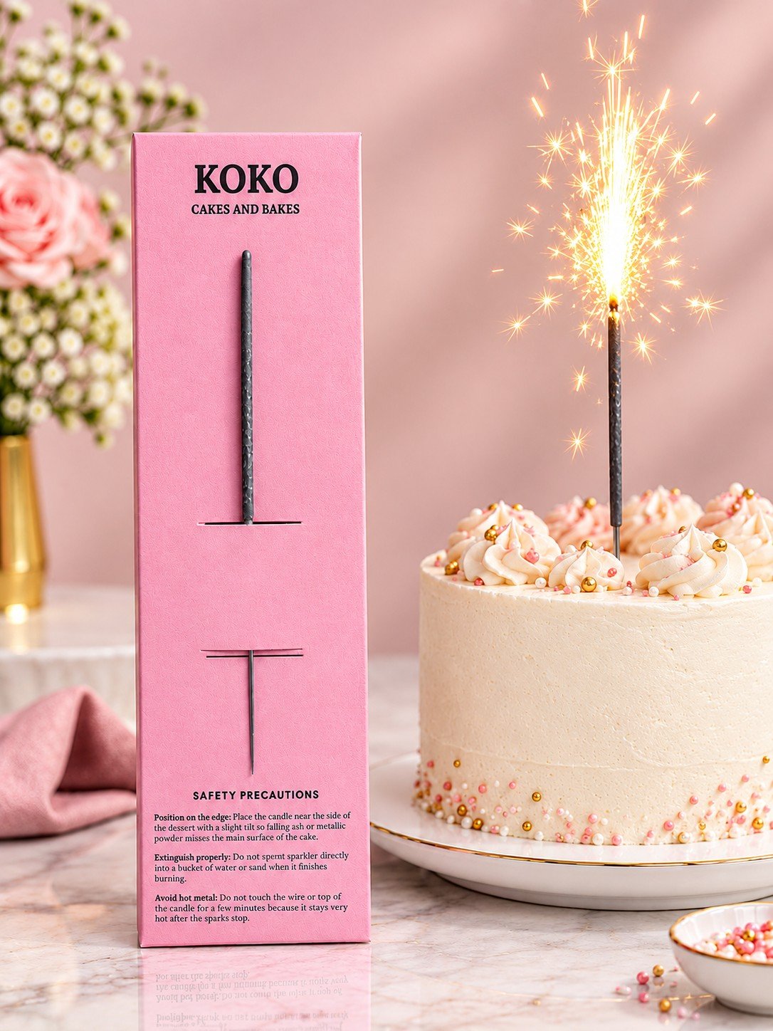 Sparkling candle